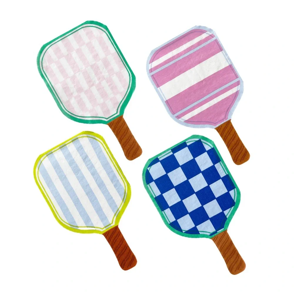 Colorful Paddle-Shaped Party Napkins